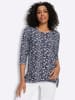 Sieh an! Zipfel-Shirt in marine-ecru-bedruckt