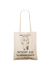 Mr. & Mrs. Panda Shopping Bag Berater Leidenschaft mit Spruch in Creme