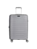 D&N Travel Line 4500+ - 4-Rollen-Trolley M 65 cm erw. (black) in grau