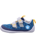 Affenzahn Halbschuh Knit Happy Pinguin in Blau/Grau