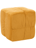 Beliani Pouf TURLEY in Gelb - (W) 57 x (H) 38 x (L) 57 cm