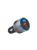 Mcdodo FORCELL Autoladegerät 65W 2x USB-C + USB-A PD QC SFC Grau