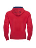 SCHIETWETTER Hoodie "Ja Moin" in red-navy