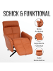 MCW Relaxsessel L10 mit Liegefunktion drehbar, Terracotta-braun