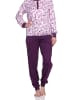 NORMANN r interlock Schlafanzug Pyjama lang Bündchen - 75967 in rosa