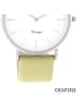 Oozoo Armbanduhr Oozoo Vintage Series sand, gelbgrün groß (ca. 40mm)