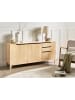 Beliani Sideboard MONCTON in Braun - (W) 160 x (H) 75 x (L) 45 cm