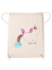Mr. & Mrs. Panda Gym Bag Einhorn Pupsen ohne Spruch in Creme