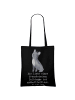 Mr. & Mrs. Panda Tasche Französische Bulldogge Liebe mit Spruch in Schwarz