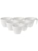 Villeroy & Boch 6er Set Kaffeetassen Flow in Weiß 200 ml in weiß