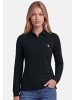 U.S. Polo Assn. U.S. POLO ASSN. Damen Poloshirt Longsleeve P-076 in Schwarz