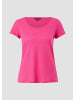 comma T-Shirt kurzarm in Pink