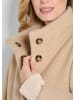GOLDNER Kurzgröße:  Jacke Modische Jacke mit Strickbündchen in camel