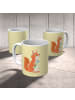 Mr. & Mrs. Panda Tasse Eichhörnchen Blume ohne Spruch in Gelb Pastell