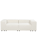 Beliani 3-tlg 2-Sitzer Sofa ARDAL in Weiß/Schwarz