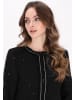 DreiMaster Women Coat in black glitter