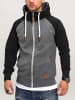 behype Sweatjacke RAGLAN in dunkelgrau