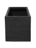 Beliani Outdoor Blumentopf MYRA in Schwarz - (W) 60 x (H) 30 x (L) 29 cm