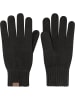 normani Merino Handschuhe Glattgestrickt in Anthrazit