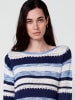 KOROSHI Strickpullover. in blau