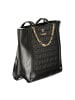 Laura Biagiotti Schwarz PVC Damen Handtasche