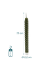 relaxdays 6 x LED Stabkerzen in Khaki