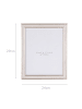 Home&Styling Collection Bilderrahmen, Holzoptik in Weiß in Weiß, (B) 23,7 x (H) 29 x (L) 1,3 cm