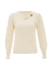 NAEMI Damen Strickpullover in Wollweiss