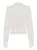 Marc Aurel Spitzenbluse in light cream