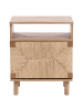 Beliani Nachttisch BONDI in Braun - (W) 49 x (H) 54 x (L) 36 cm