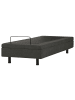 Beliani Einzelbett CASTELLAN in Grau/Schwarz - (W) 90 x (H) 37 x (L) 200 cm