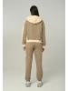 Tom Barron Trainingsanzug Women Regular Tracksuit With Zipper Top And Emboidery Design in braun