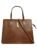 Cluty Handtasche echt Leder in cognac