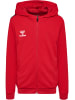 Hummel Reißverschluss Kapuzenpullover Hmlauthentic Kinder in TRUE RED