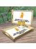 Mr. & Mrs. Panda Tablett aus Holz Fuchs Lord mit Spruch in Weiß