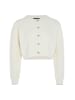 myMo at night Damen Cardigan Mit Effektgarn in WOLLWEISS