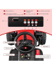 COSTWAY 12V Elektro Aufsitz Straßenwalze in Rot