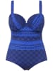 Ulla Popken Badeanzug in violettblau