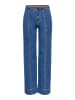 ONLY Jeans mit weitem Bein in Dark Blue Denim