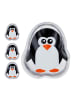 relaxdays 4 x Kühlpads Kinder "Pinguin" in Schwarz/ Weiß