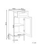 Beliani Badezimmerschrank ROSELL in Naturfarben/Braun - (W) 40 x (H) 92 x (L) 36 cm