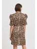 ICHI Kleid IXNINA Regular fit in Stucco Leo Print