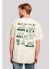 F4NT4STIC Oversize T-Shirt US National Parks Montage in sand