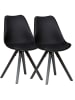 KADIMA DESIGN 2er Set Retro Esszimmerstuhl mit en Beinen