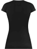 Janice 3 x Figurbetontes T-Shirt mit V-Ausschnitt Siena in Schwarz/Weiß/Schwarz