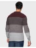 Threadbare Strickpullover Aeron in Burgundy / Grey / Ecru Twist