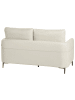 Beliani 2-Sitzer Sofa CILENS in Beige/Silber - (W) 152 x (H) 93 x (L) 83 cm