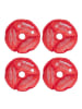 relaxdays 4 x Knie-Kühlpads in Rot