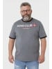 Men Plus Kurzarm T-Shirt in grau melange