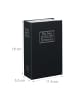 relaxdays Buchtresor in Schwarz - (B)11,5 x (H)18 x(T)5,5 cm